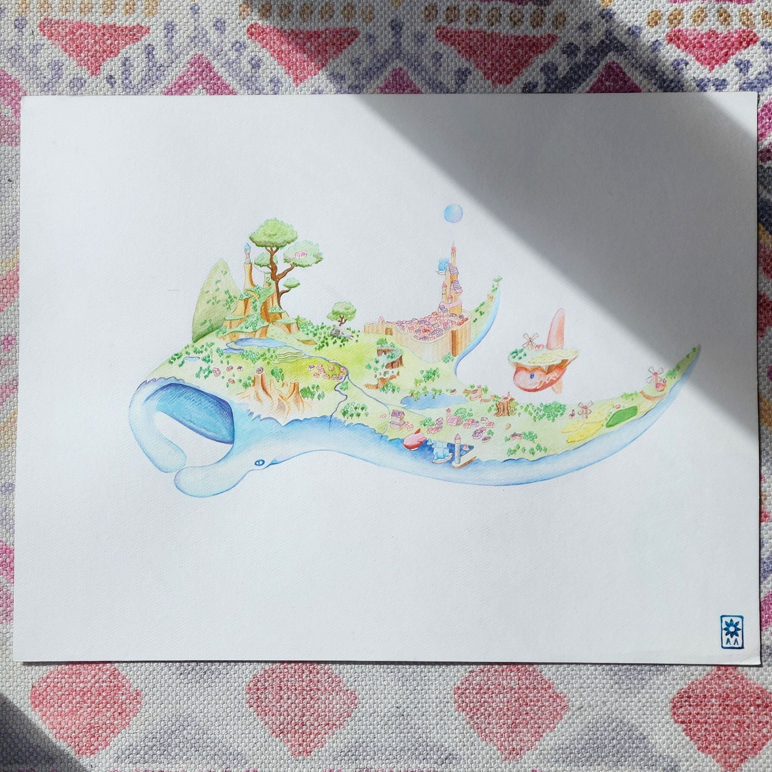 île flottante Raie Manta