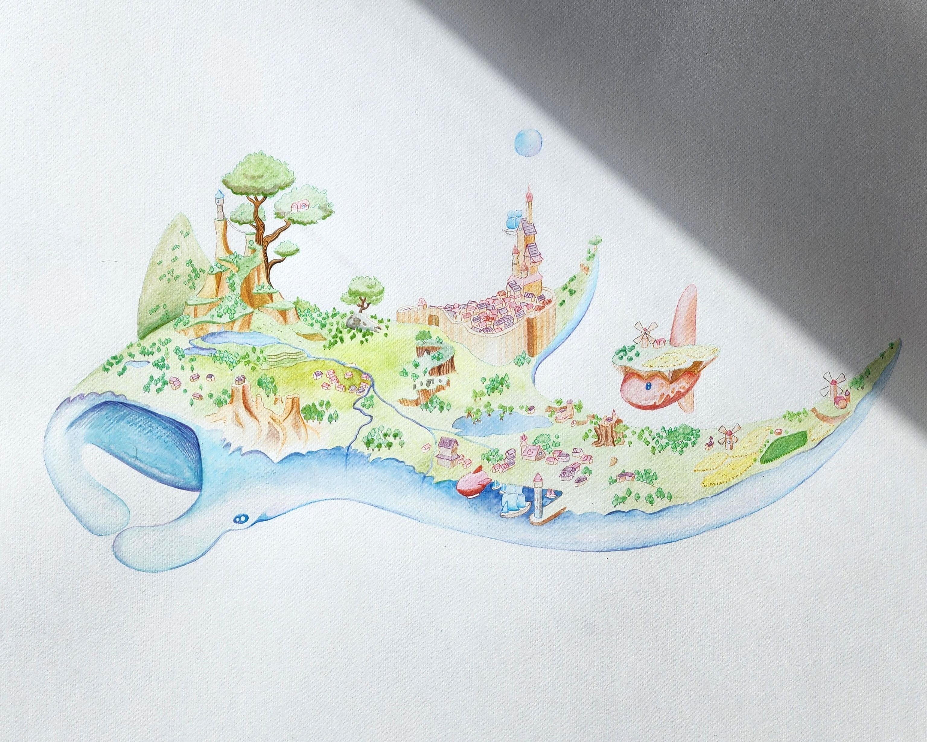 île flottante Raie Manta