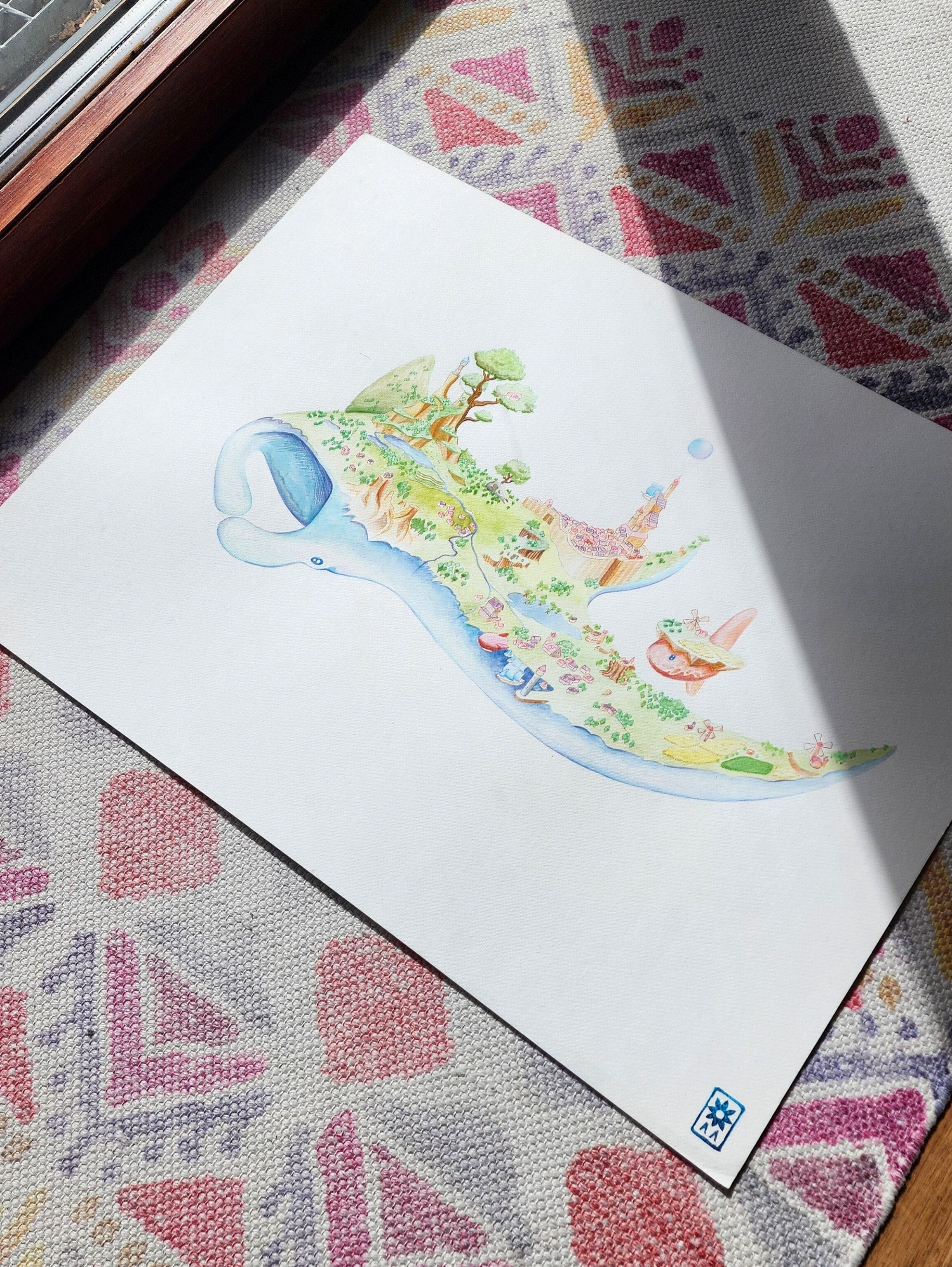 île flottante Raie Manta